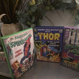 Marvel Comic Panel Wall Art Set - Green, Blue, Purple, Red